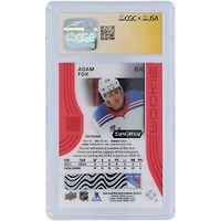 Carte de recrue authentifiée signée Adam Fox des Rangers de New York 2019-20 Upper Deck Synergy Red #84 CGC Fanatics
