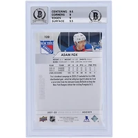 Carte autographiée 9/10 authentifiée 2021-22 Upper Deck Series 1 #120 Beckett Fanatics Witnessed New York Rangers - Sous-grades 9,5/9/9/9,5
