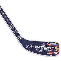 Mini bâton en bois autographié par Adam Fox des Rangers de New York pour le 4 Nations Face-Off