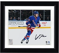 Adam Fox New York Rangers Autographed 8" x 10" Blue Jersey Skating Photograph