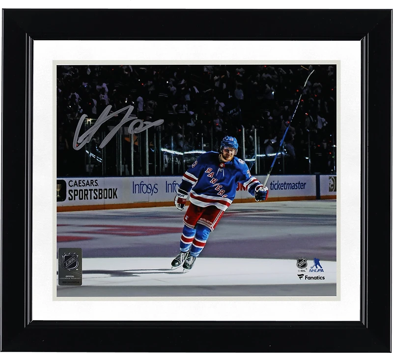 Adam Fox New York Rangers Autographed 8" x 10" Postgame Salute Photograph