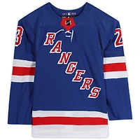 Adam Fox New York Rangers Maillot Authentique Adidas Bleu Autographié