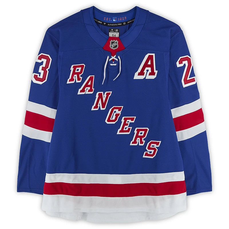 Maillot professionnel bleu autographié par Adam Fox des Rangers de New York (Fanatics Authentic)