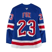 Adam Fox New York Rangers Autographed Blue Fanatics Authentic Pro Jersey