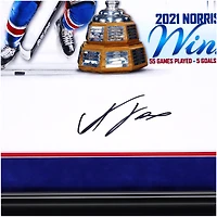 Adam Fox New York Rangers Autographed Framed 16" x 20" 2021 Norris Trophy Stylized Photograph - Suede Matting