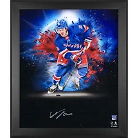 Photographie encadrée autographiée de 20" x 24" d'Adam Fox des Rangers de New York
