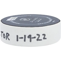 Adam Fox New York Rangers Autographed Game-Used Goal Puck from January 19, 2022 vs. Toronto Maple Leafs - Second of Two Goals Scored