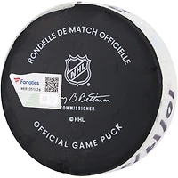 Adam Fox New York Rangers Autographed Game-Used Goal Puck from October 19, 2023 vs. Nashville Predators