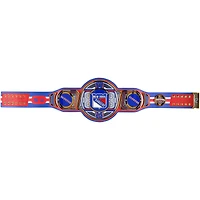 Ceinture de titre WWE Legacy dédicacée par Adam Fox des New York Rangers avec inscription « No Quit in NY » - Édition limitée n° 1/5