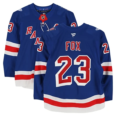 Adam Fox New York Rangers Game-Used #23 Blue Set 2 Jersey from the 2025-26 NHL Season