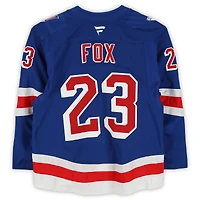 Adam Fox New York Rangers Game-Used #23 Blue Set 3 Jersey from the 2025-26 NHL Season