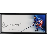 Photographie encadrée autographiée par Alexis Lafreniere des Rangers de New York, Upper Deck, 20" x 46"