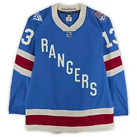 Alexis Lafreniere New York Rangers Game-Used #13 Blue Centennial Jersey vs. Boston Bruins on January 26, 2026