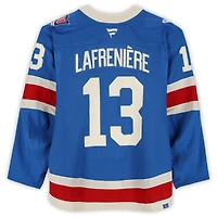 Alexis Lafreniere New York Rangers Game-Used #13 Blue Centennial Set 2 Jersey from Multiple Games Between December 10, 2025 & January 8, 2026