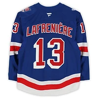 Alexis Lafreniere New York Rangers Game-Used #13 Blue Set 3 Jersey from the 2025-26 NHL Season