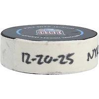 Artemi Panarin New York Rangers Game-Used Goal Puck vs. Philadelphia Flyers on December 20, 2025 - Second of Two Goals Scored