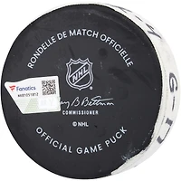 Blake Wheeler New York Rangers Game-Used Goal Puck vs. New York Islanders on September 26, 2023