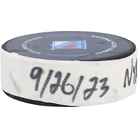 Blake Wheeler New York Rangers Game-Used Goal Puck vs. New York Islanders on September 26, 2023
