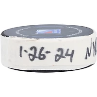 Blake Wheeler New York Rangers Game-Used Goal Puck vs. Vegas Golden Knights on January 26, 2024