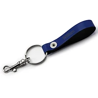 Porte-clés à boucle en cuir personnalisé des Rangers de New York bleus