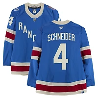 Braden Schneider New York Rangers Game-Used #4 Blue Centennial Jersey vs. Boston Bruins on January 26, 2026