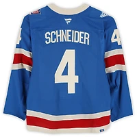 Braden Schneider New York Rangers Game-Used #4 Blue Centennial Set 2 Jersey from Multiple Games Between December 10, 2025 & January 8, 2026