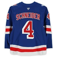 Braden Schneider New York Rangers Game-Used #4 Blue Set 3 Jersey from the 2025-26 NHL Season