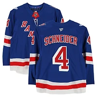 Braden Schneider New York Rangers Game-Used #4 Blue Set 3 Jersey from the 2025-26 NHL Season
