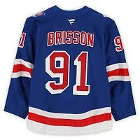 Brendan Brisson New York Rangers Game-Used #91 Blue Set 2 Jersey from the 2025-26 NHL Season