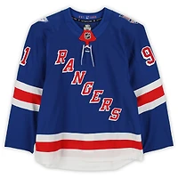 Brendan Brisson New York Rangers Game-Used #91 Blue Set 2 Jersey from the 2025-26 NHL Season
