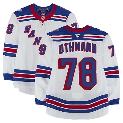 Maillot blanc n° 78 porté par Brennan Othmann des Rangers de New York lors de la saison 2025-2026 de la LNH.