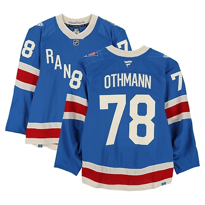 Brennan Othmann New York Rangers Practice-Used #78 Blue Centennial Jersey vs. Carolina Hurricanes on February 5, 2026