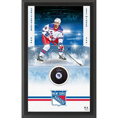 Chris Kreider New York Rangers Autographed Framed Hockey Puck Shadowbox
