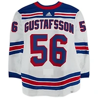 Erik Gustafsson New York Rangers Game-Used #56 White adidas Jersey Worn During the Eastern Conference Finals of the 2024 Stanley Cup Playoffs vs. Florida Panthers