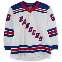 Erik Gustafsson New York Rangers Game-Used #56 White adidas Jersey Worn During the Eastern Conference Finals of the 2024 Stanley Cup Playoffs vs. Florida Panthers