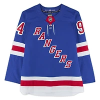 Gabe Perreault New York Rangers Autographed Blue Fanatics Premium Jersey