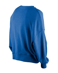 Girls Youth New Era Blue York Rangers Flip Sequin Sweatshirt