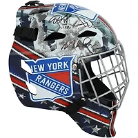 Henrik Lundqvist, Igor Shesterkin & Mike Richter New York Rangers Autographed Replica Goalie Mask 