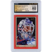 Henrik Lundqvist New York Rangers Autographed 2005-06 Upper Deck Beehive Red #126 CGC Fanatics Witnessed Authenticated Auto 10 Rookie Card
