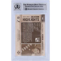 Carte de recrue 9/10 authentifiée 2005-06 Upper Deck Parkhurst #599 Beckett signée Henrik Lundqvist par les Rangers de New York avec l'inscription "HOF 23"