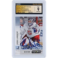 Henrik Lundqvist New York Rangers Autographed 2019-20 Upper Deck Synergy All-Star Journey #AP-3 #/899 CGC Fanatics Witnessed Authenticated 9/10 Card