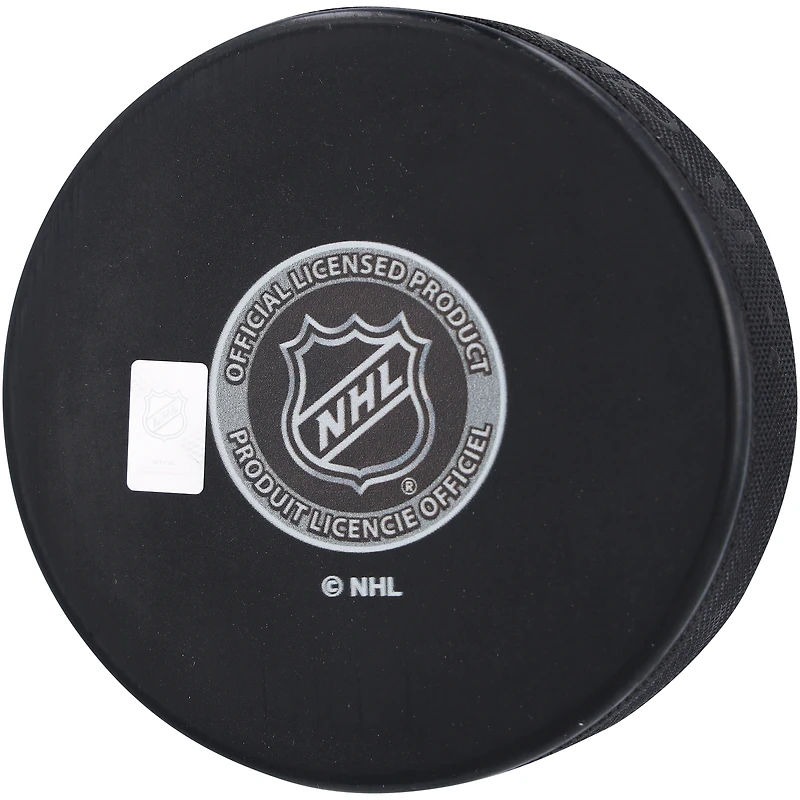Rondelle de hockey autographiée par Henrik Lundqvist des Rangers de New York avec l'inscription « HOF 23 »