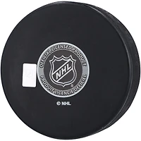 Rondelle de hockey autographiée par Henrik Lundqvist des Rangers de New York avec l'inscription « HOF 23 »