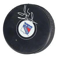 Rondelle de hockey dédicacée par Henrik Lundqvist des Rangers de New York