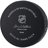Rondelle de match officielle autographiée par Henrik Lundqvist des Rangers de New York
