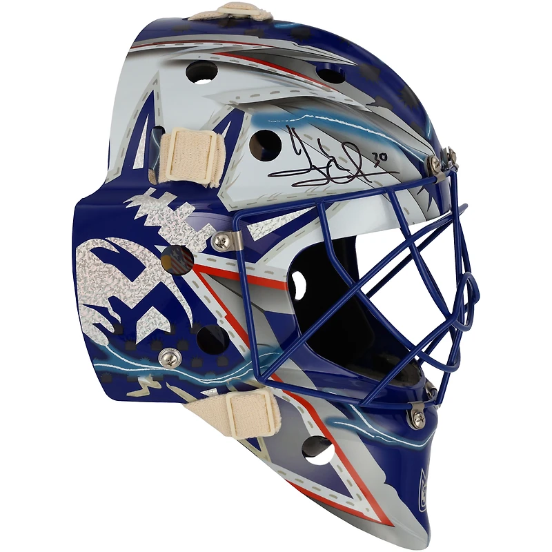 Réplique du masque de gardien de but de la Statue de la Liberté autographié par Henrik Lundqvist des Rangers de New York