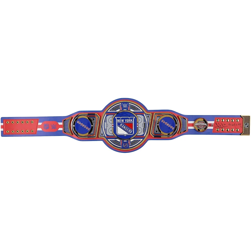 Ceinture de titre WWE Legacy autographiée par Henrik Lundqvist (New York Rangers) avec l'inscription « No Quit in NY