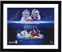 Igor Shesterkin & Henrik Lundqvist New York Rangers Autographed 16" x 20" Outdoor Stylized Photograph - Limited Edition of 24