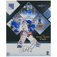 Igor Shesterkin New York Rangers Autographed 16'' x 20'' 2022 Vezina Trophy Winner Stylized Photograph