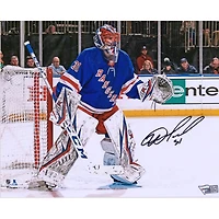 Igor Shesterkin New York Rangers Photographie dédicacée des débuts de la LNH 8" x 10"